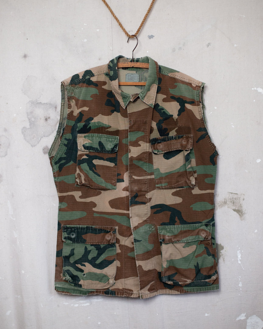 Rat Fink Woodland Camo Vest - M