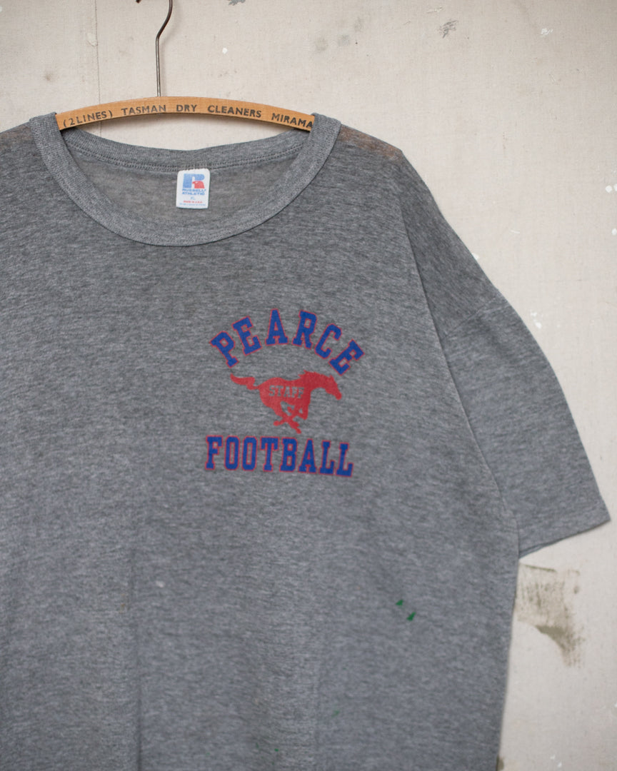 1980S Well Worn Football Staff Tee - XL