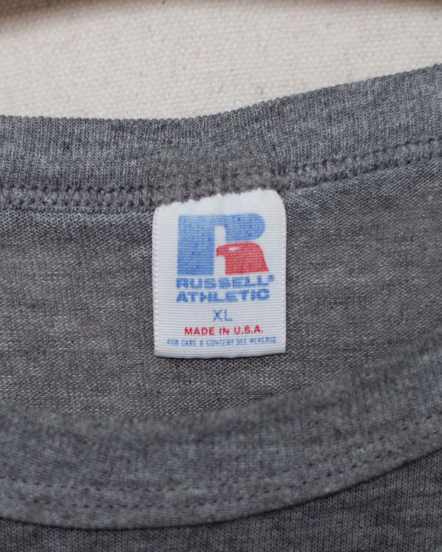 1980S Well Worn Football Staff Tee - XL