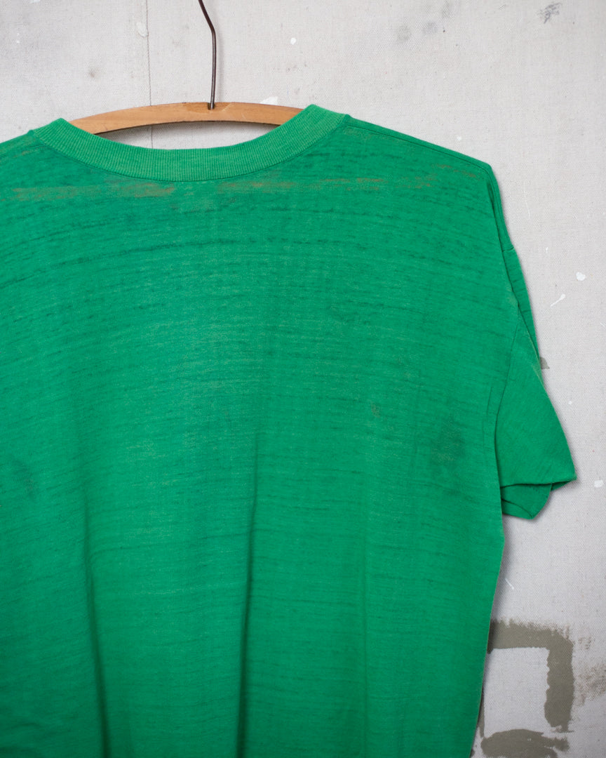 1970S/80S Well Worn Irish Drinking Tee - M