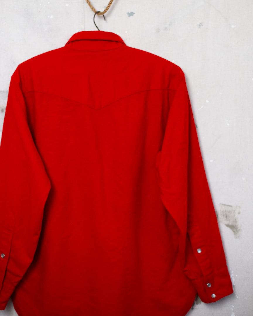 1980S Pendleton Wool Pearl Snap Western Shirt - M