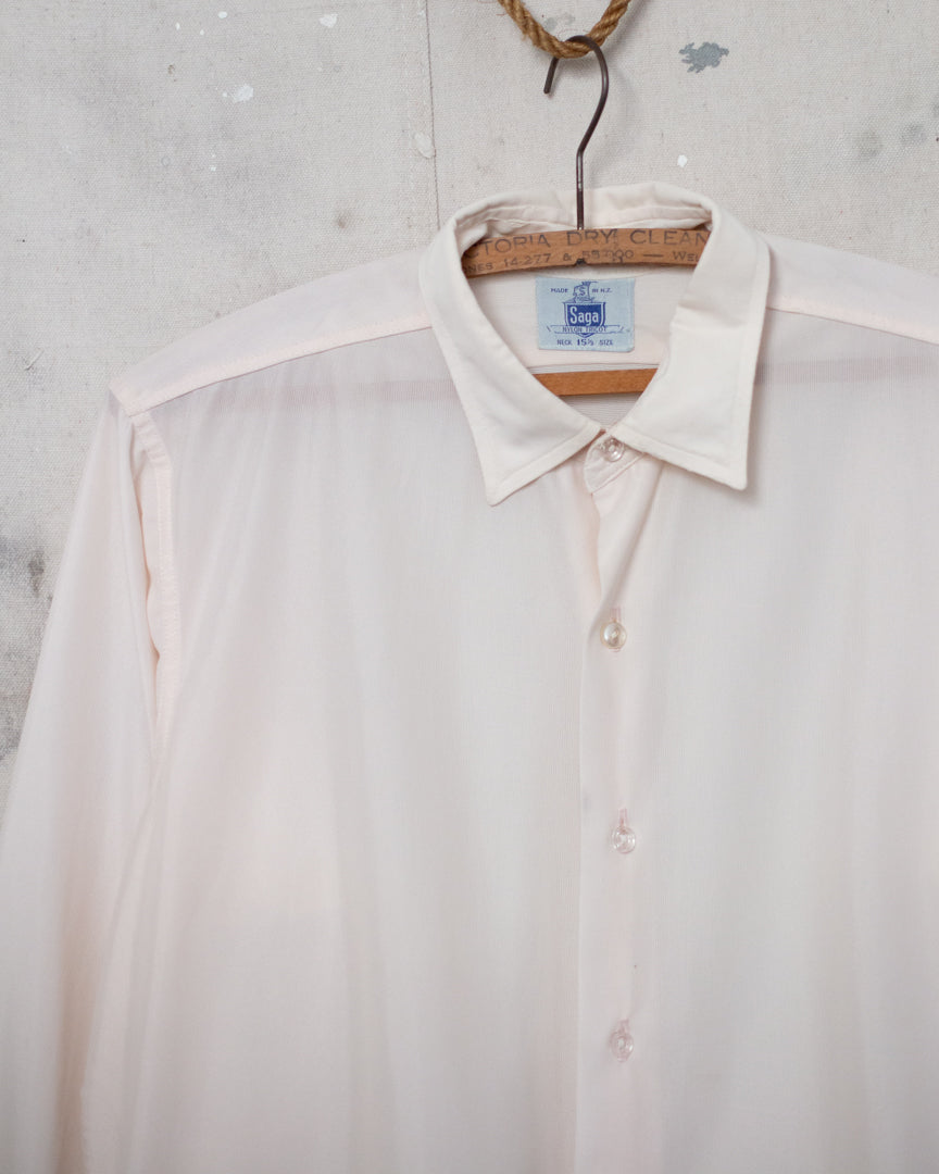 1930s/40s Saga Nylon Dress Shirt - M