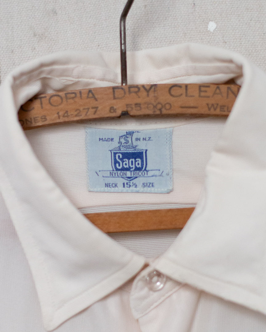 1930s/40s Saga Nylon Dress Shirt - M
