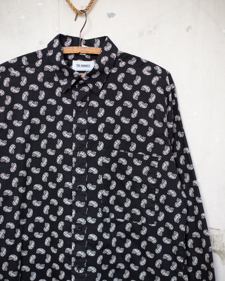 1970S/80S Summit Paisley Shirt - L