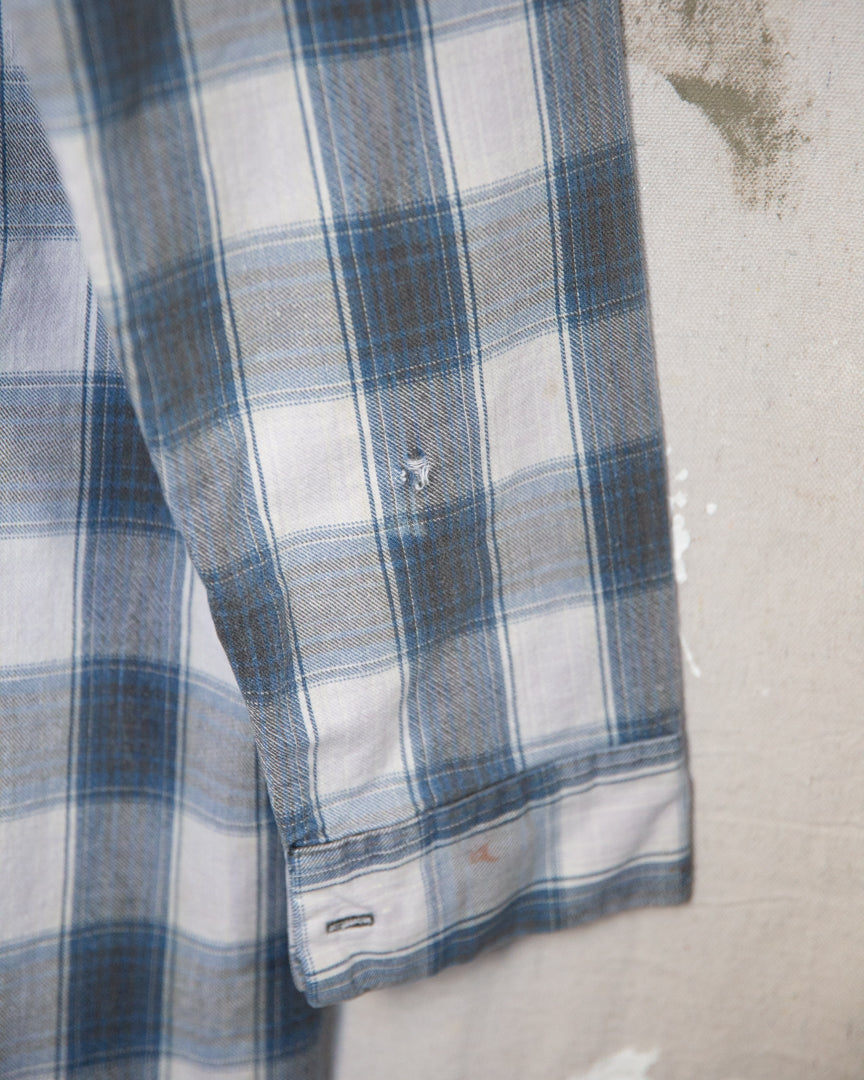 1980S Well Worn Frontier Pull Over Shirt - L
