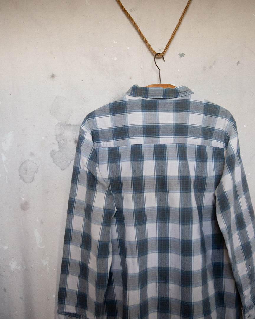 1980S Well Worn Frontier Pull Over Shirt - L