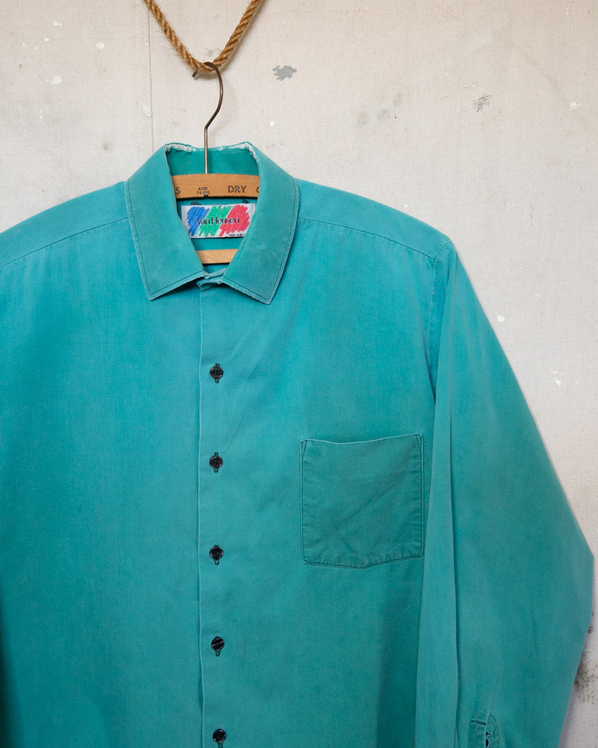 1980S Well Worn Van Heusen Shirt - M