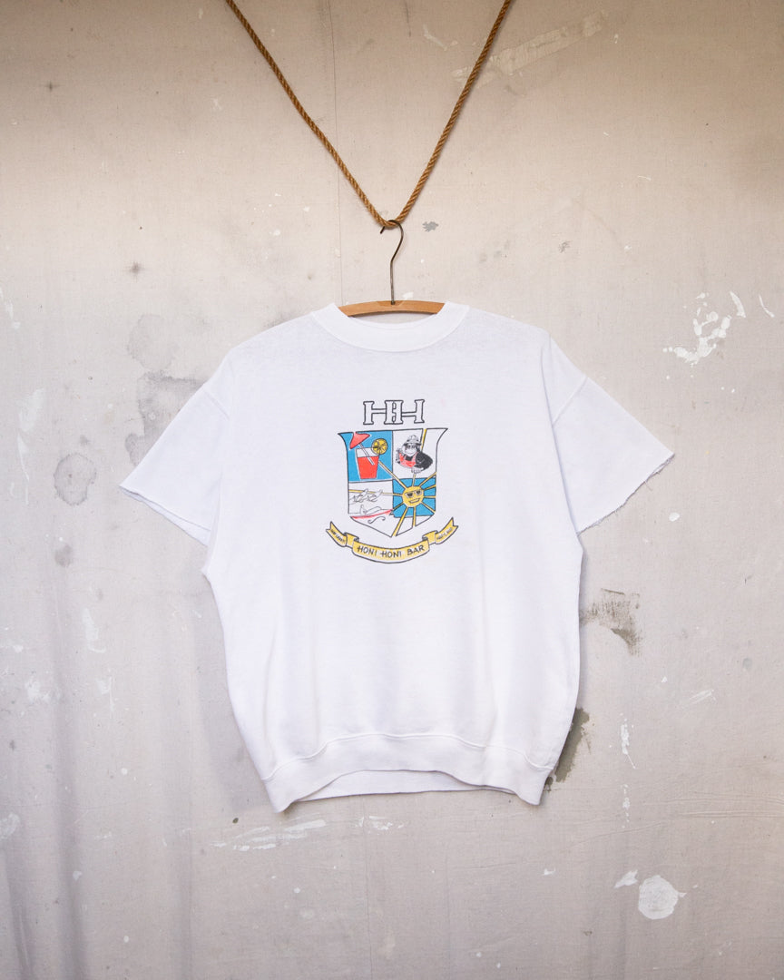 1980S Well Worn Cut Sleeve Crewneck - M/L