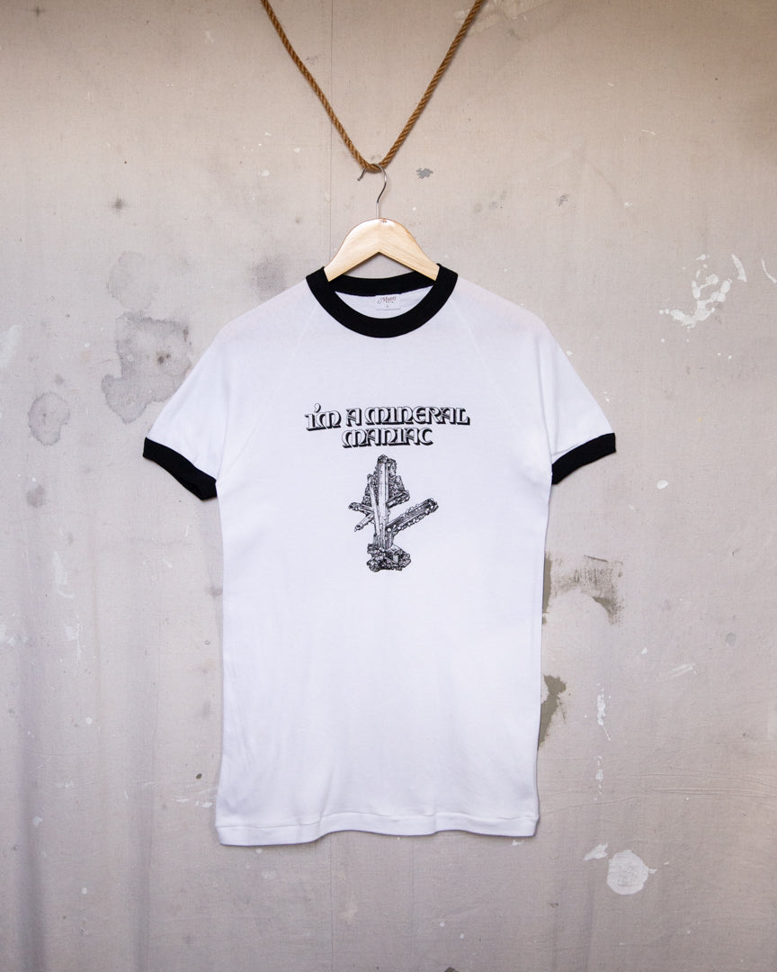 1980S I'm A Mineral Maniac Ringer Tee - L