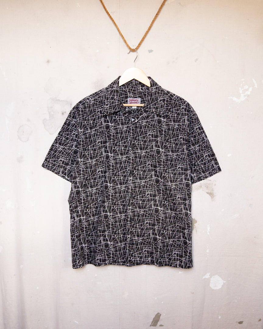 Strangely Normal Loop Collar Shirt - L