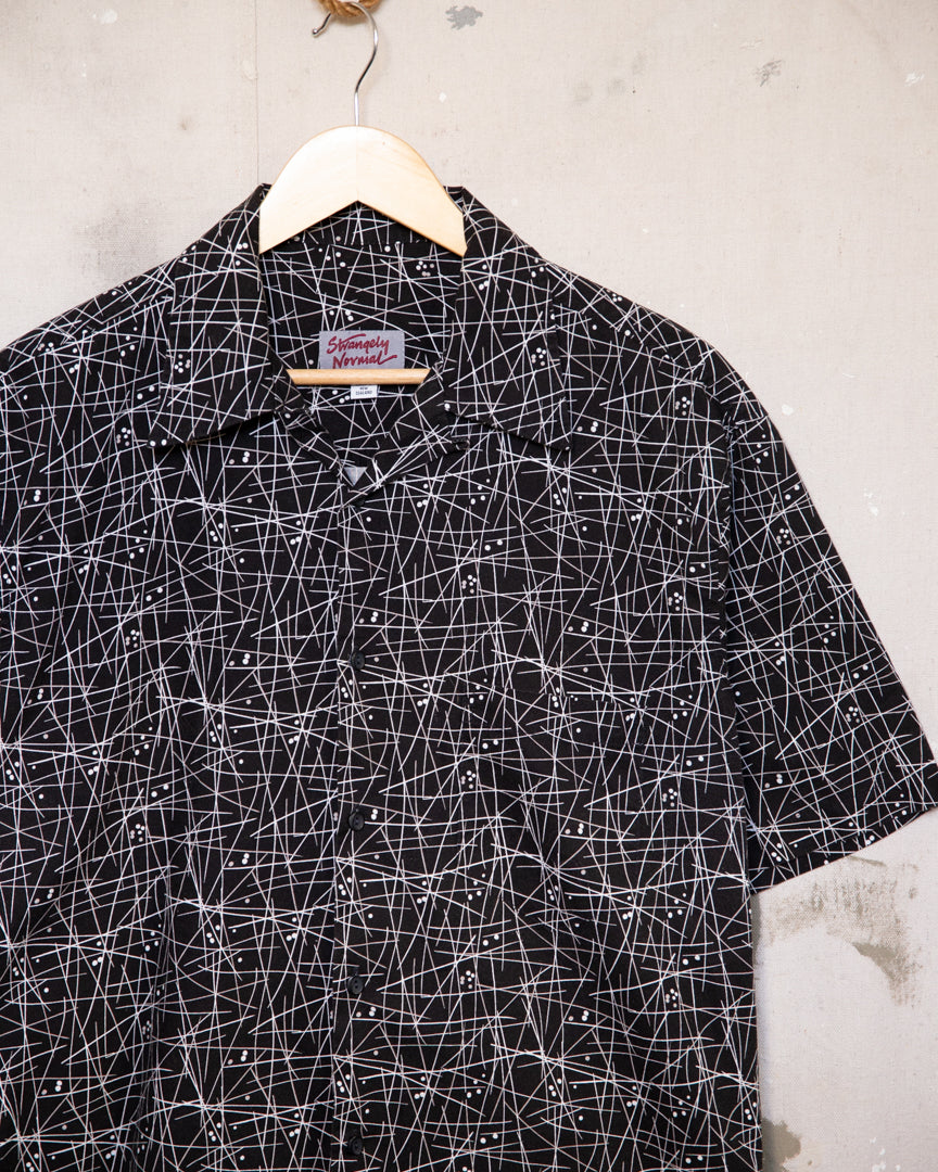 Strangely Normal Loop Collar Shirt - L