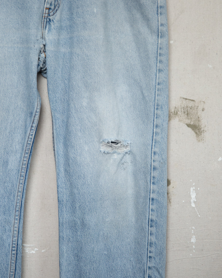 1990S Thrashed Repaired Levi's 505s - 36