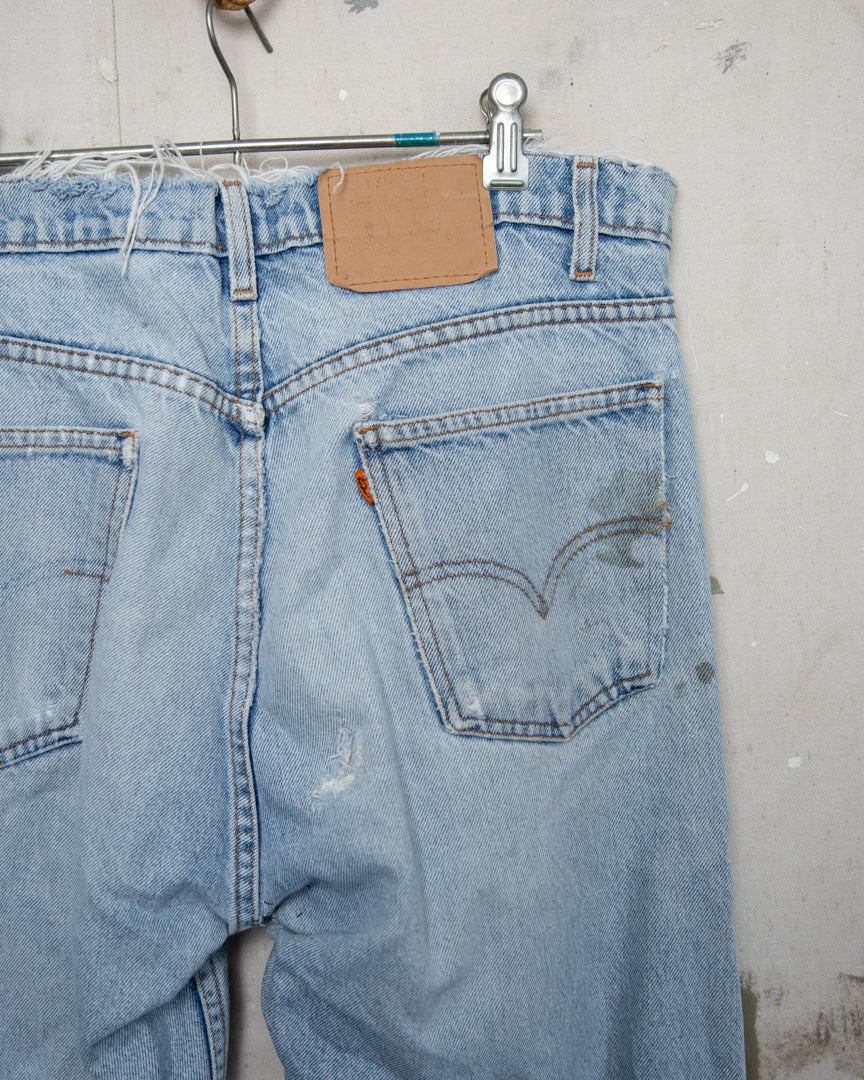 1990S Thrashed Repaired Levi's 505s - 36