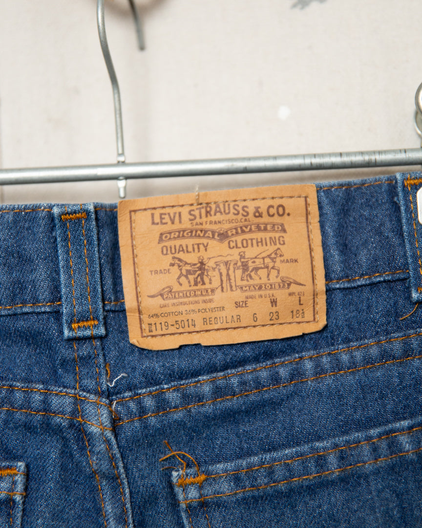 1990S Levis Kids Orange Tab Jeans