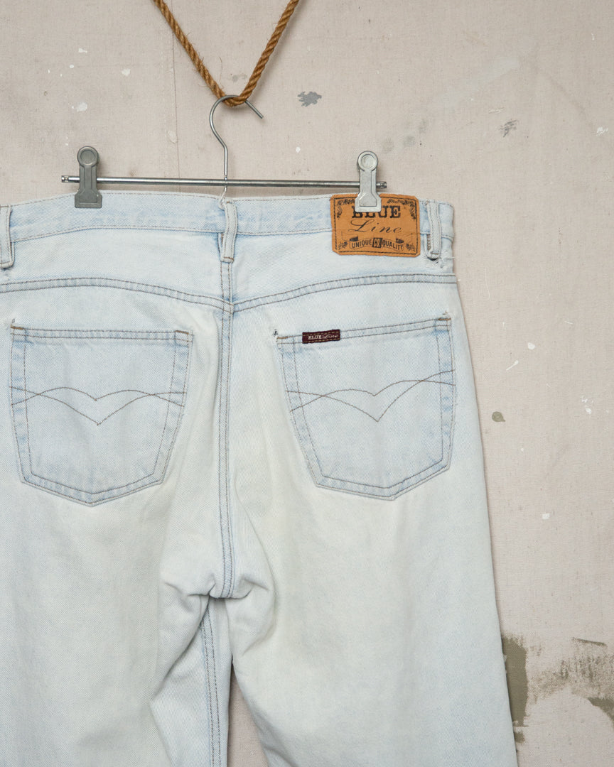 1990S Well Worn Denim Jeans - 34