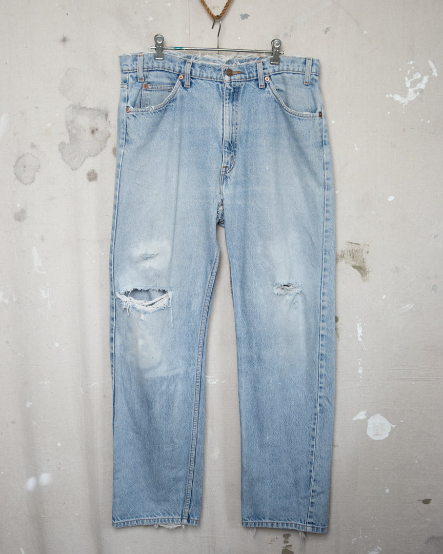 1990S Thrashed Repaired Levi's 505s - 36