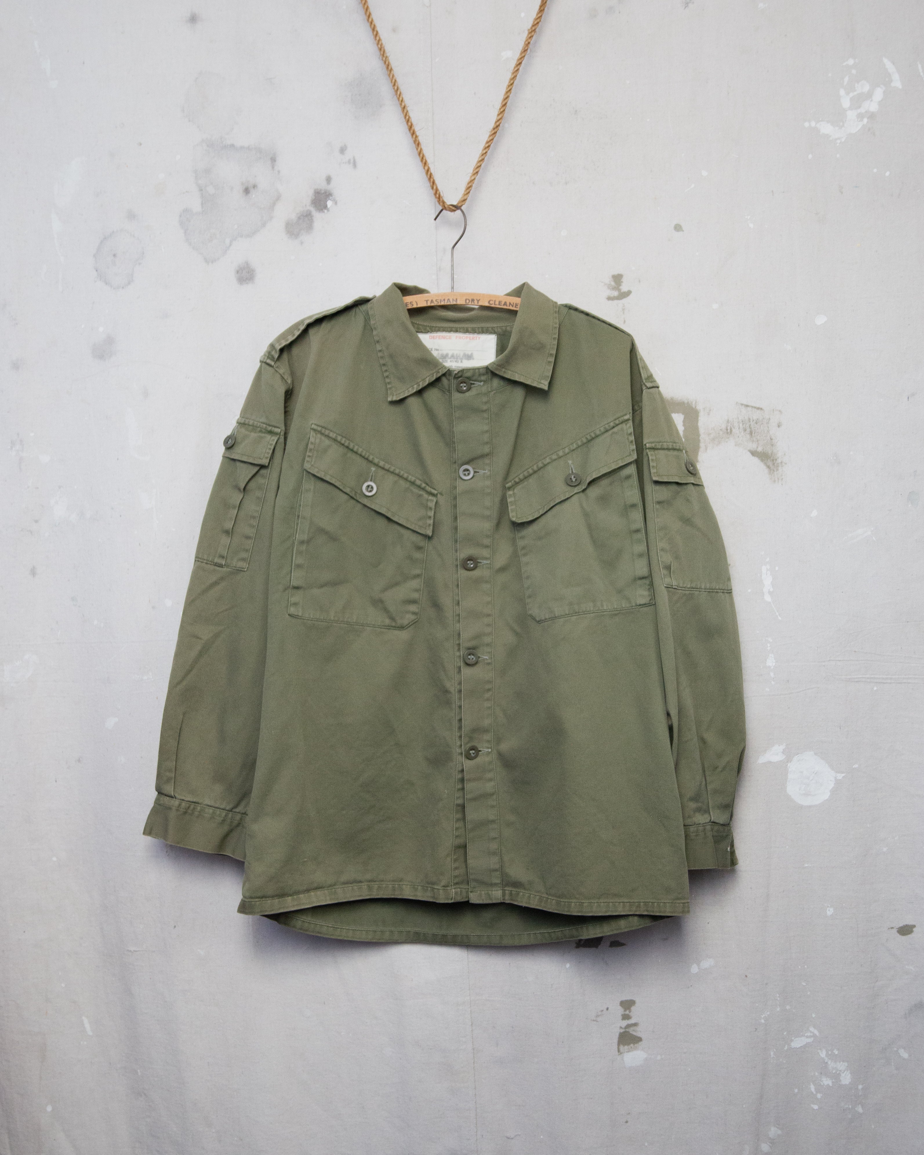 1970S NZ Army Slant Pocket Shirt - 41/43