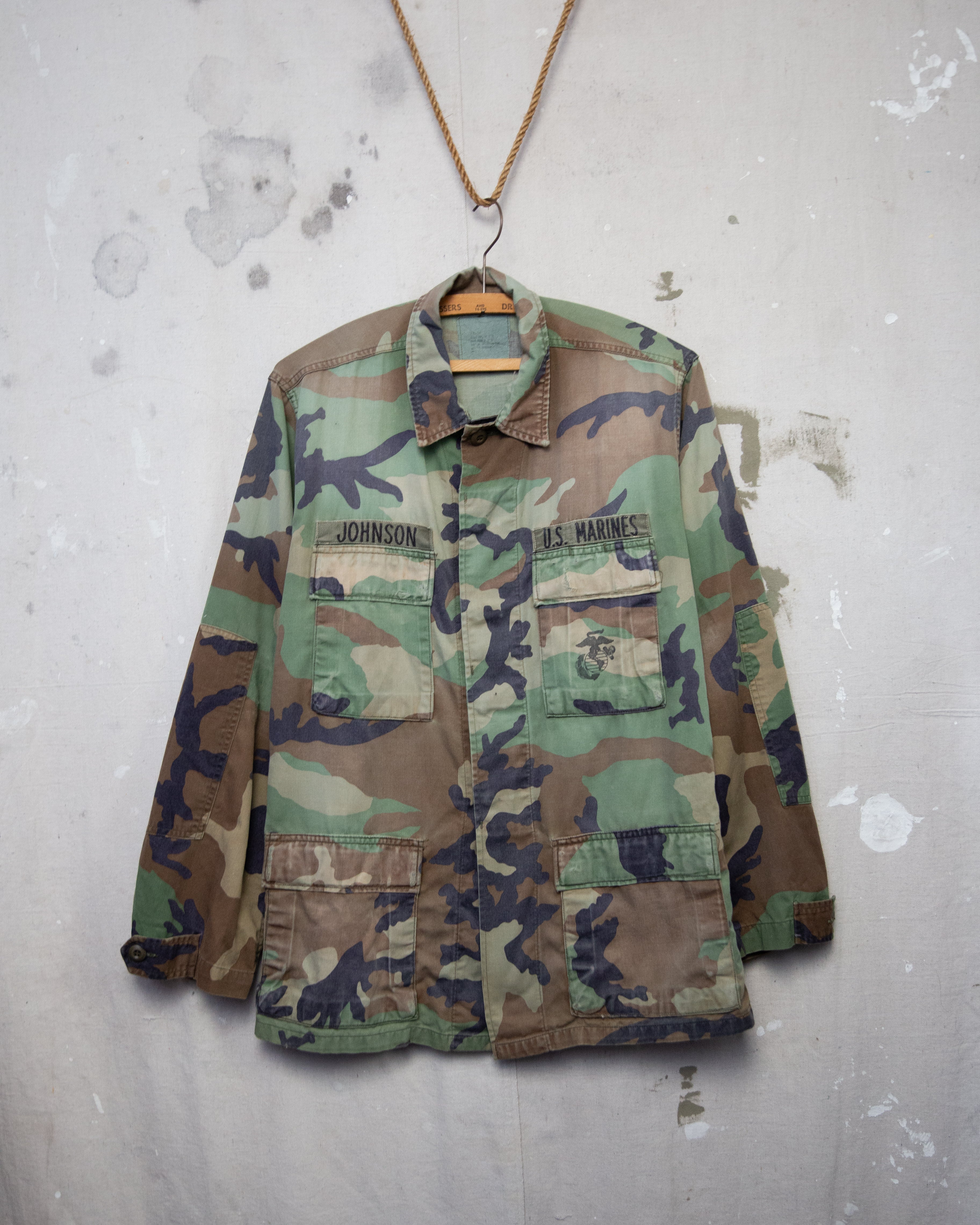 1980/90S Woodland Camo Jacket - Small/Long