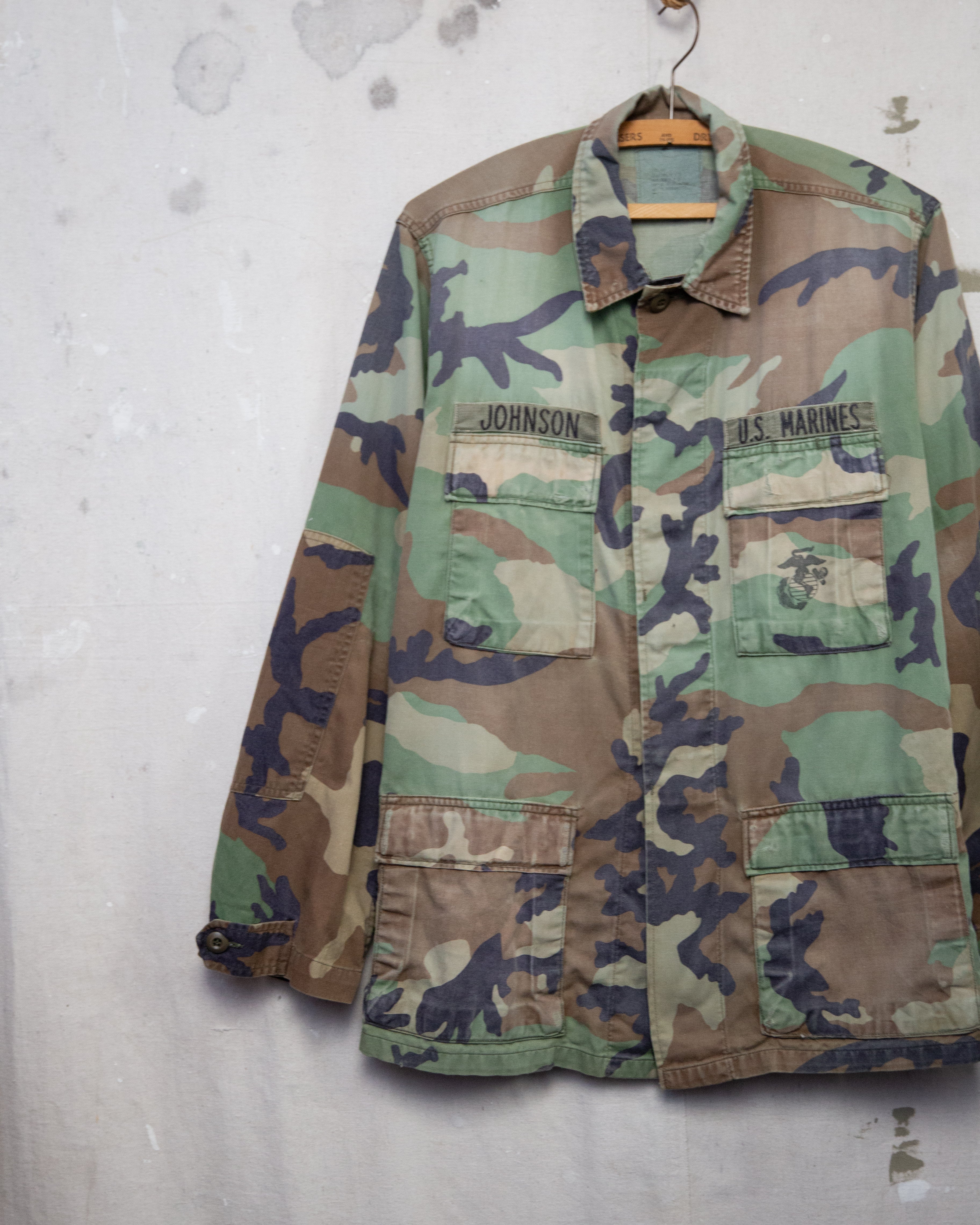 1980/90S Woodland Camo Jacket - Small/Long