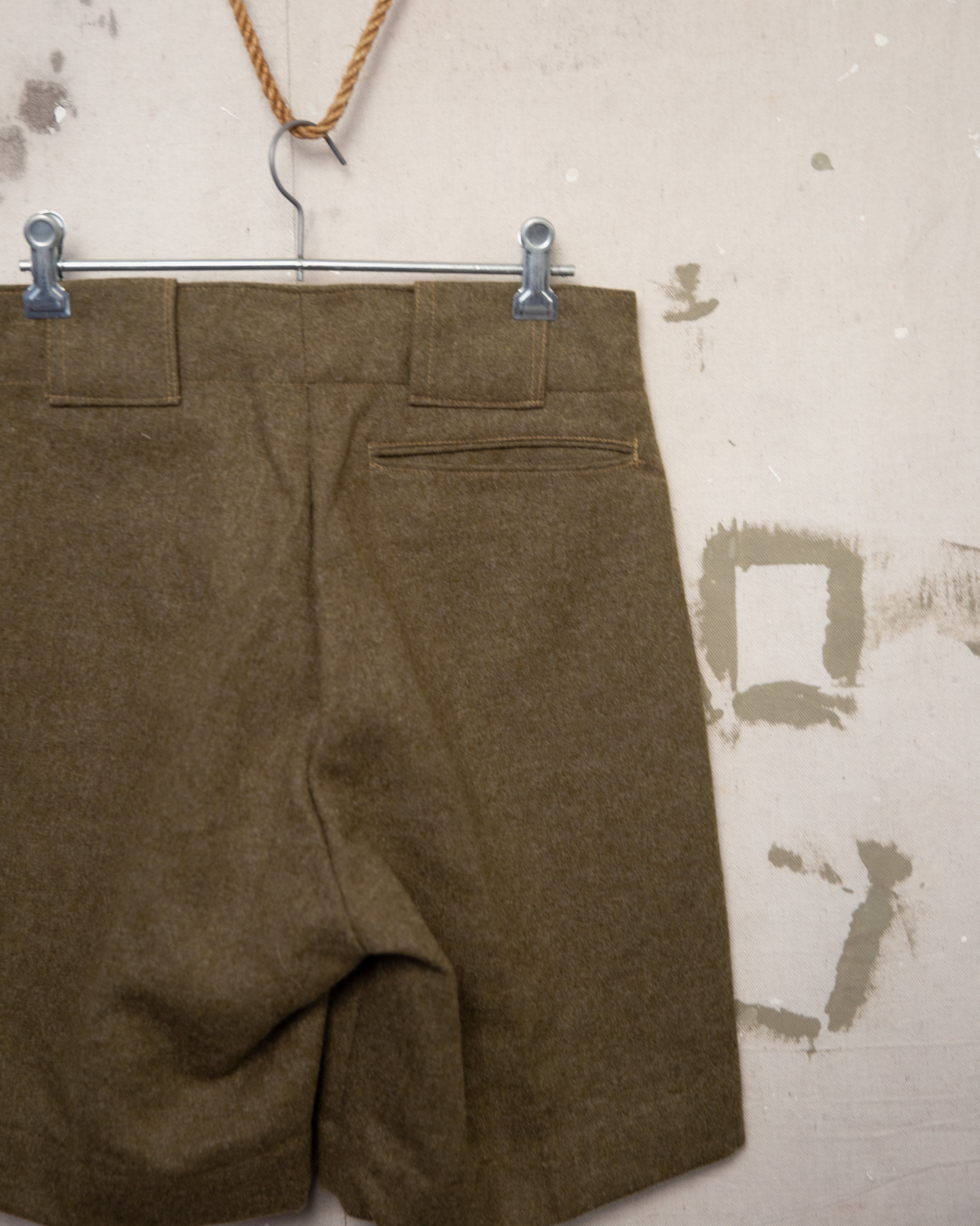1950S Wool Cadet Shorts - 27
