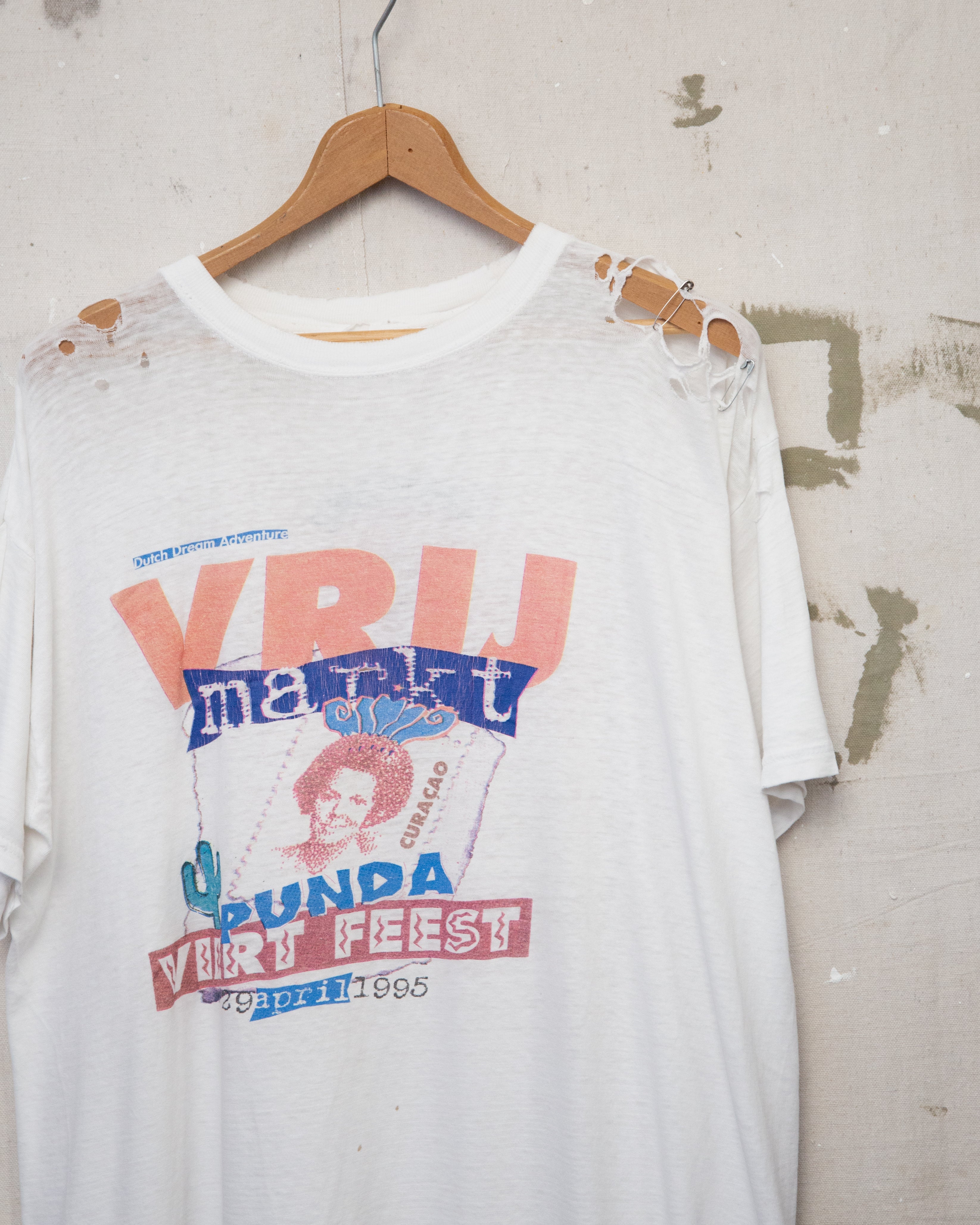 Thrashed 1990S Dutch Coke Cola Tee - M