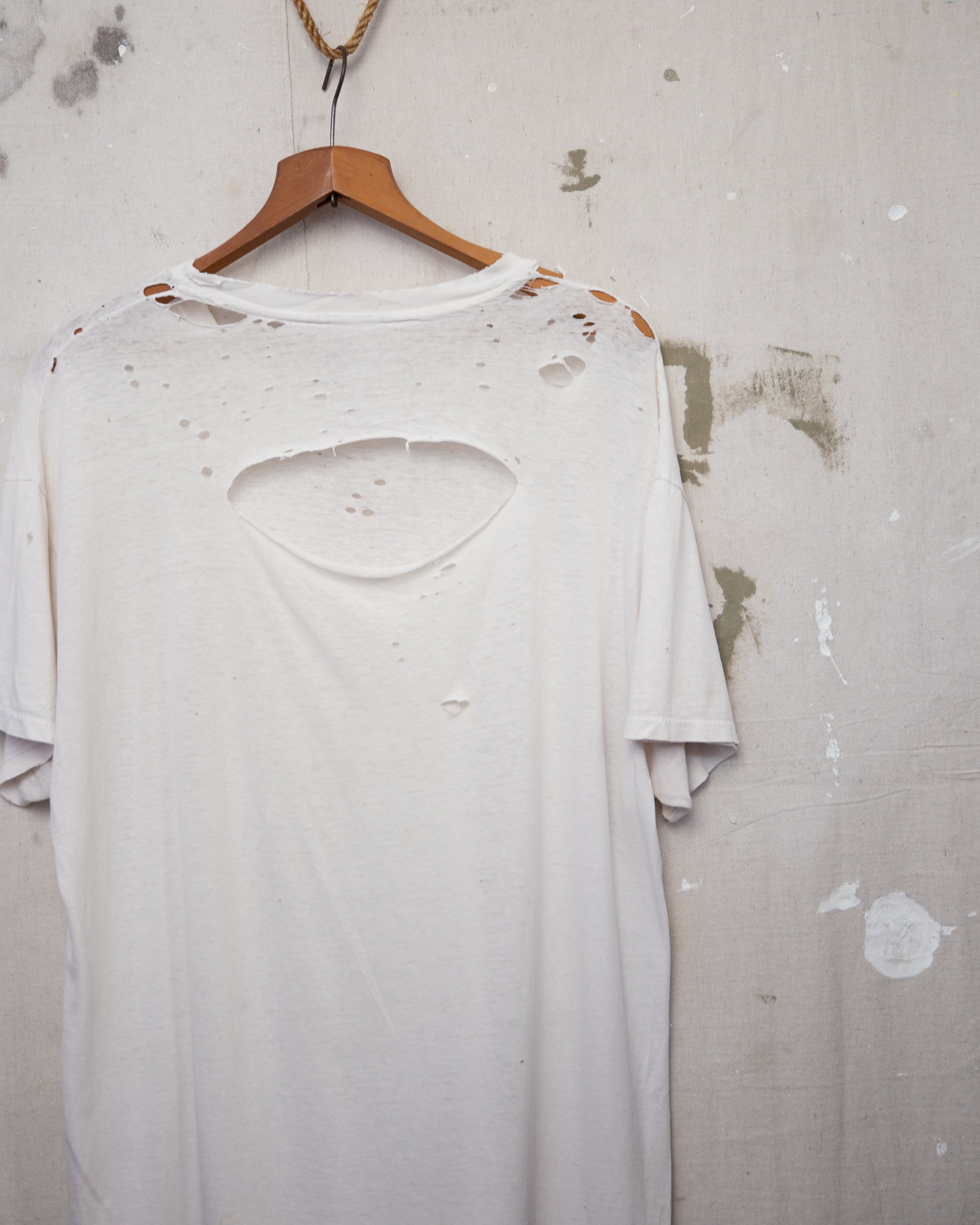Thrashed Single Stitch Blank Tee - L