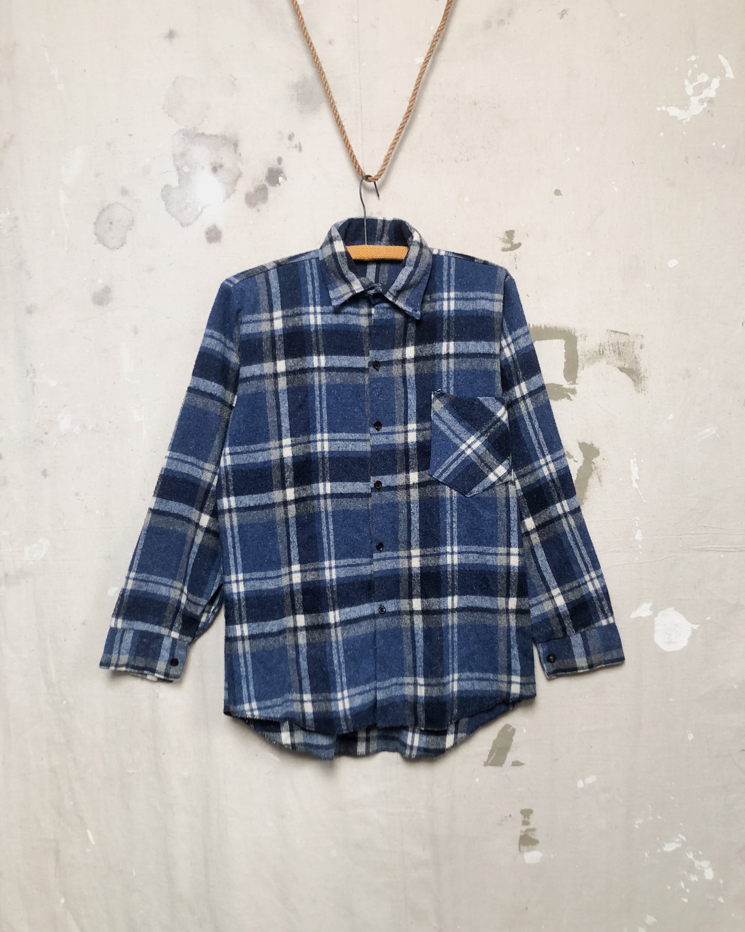 1980S Blue Flannel - S