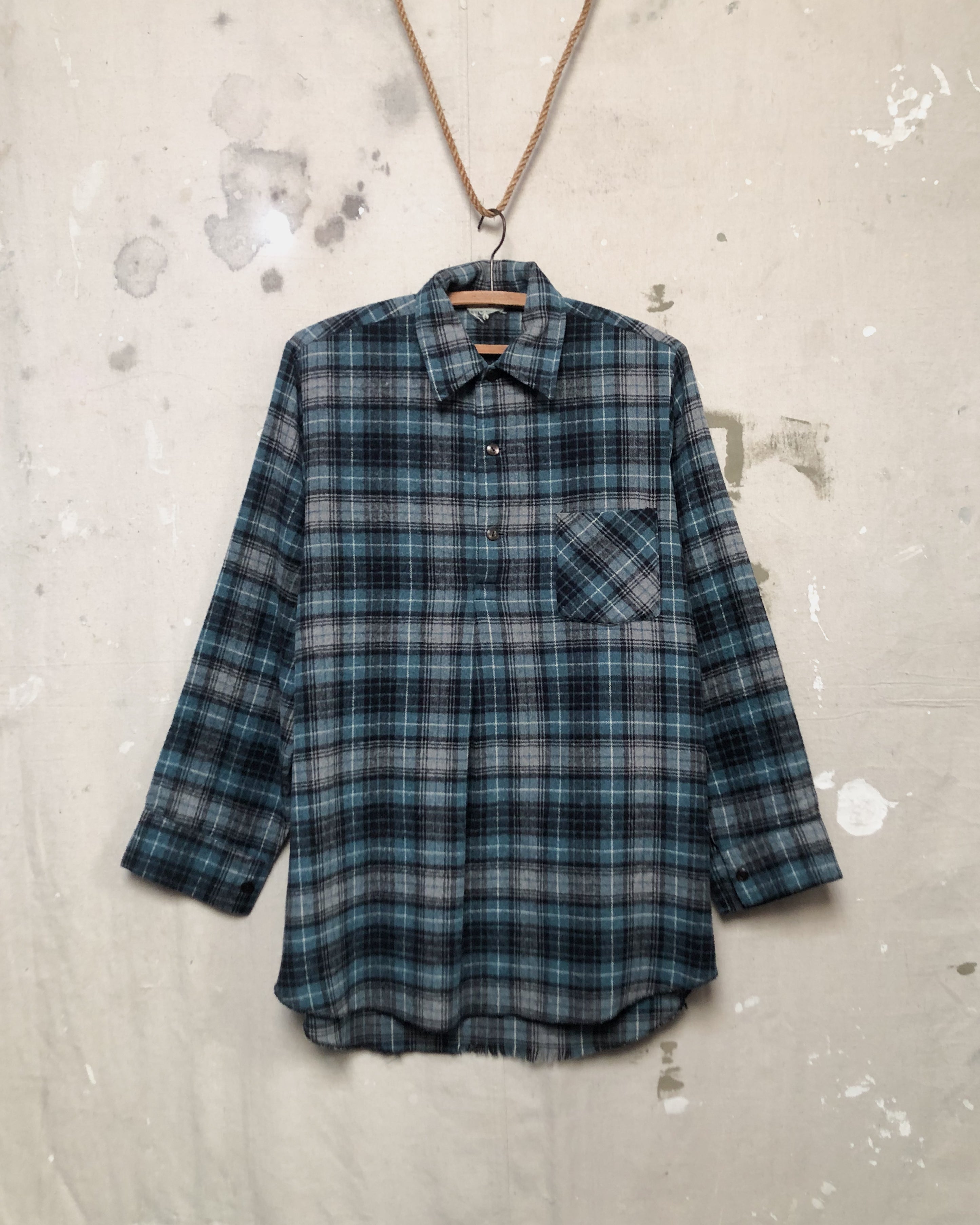 1970S/80S Flannel Pullover -  M